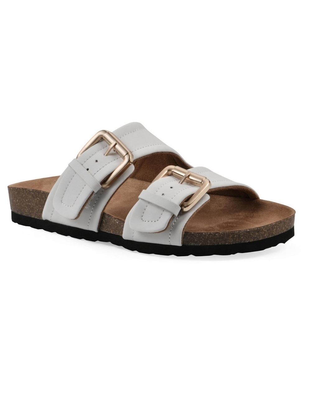 White Mountain Women's Griffon Round Toe Flat Sandals Size 8